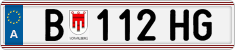 License plate of Austria, Regular plates