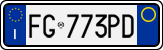 License plate of Italy, Cars (1994 year series)