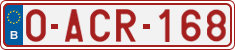 License plate of Belgium, Regular plates (2010)