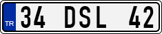 License plate of Turkey, Regular plates