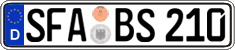 German license plate, Regular plates