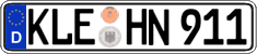 German license plate, Regular plates