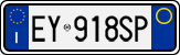License plate of Italy, Cars (1994 year series)