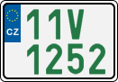 License plate of the Czech Republic, Oldtimers (2001)