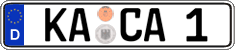 German license plate, Regular plates