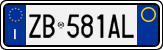 License plate of Italy, Cars (1994 year series)
