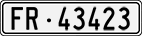 License plate of Switzerland, Cars