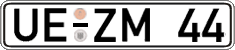 German license plate, Regular plates