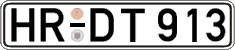 German license plate, Regular plates
