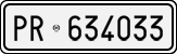 License plate of Italy, Cars (1927 year series)