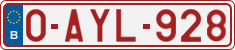 License plate of Belgium, Regular plates (2010)