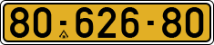 License plate of Israel, Regular plates