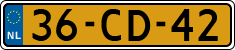 License plate of the Netherlands, Diplomatic