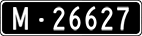 License plate of Switzerland, Military (black)