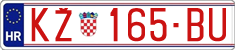 License plate of Croatia, Exceptional vehicles