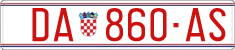 License plate of Croatia, Exceptional vehicles