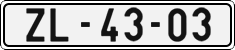 License plate of the Czech Republic, Cars (1960)