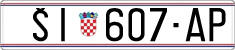 License plate of Croatia, Regular plates
