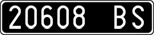 License plate of Italy, Cars (1927 year series)