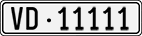 License plate of Switzerland, Cars