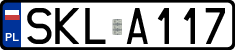 License plates of Poland, Regular car plates