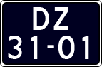 License plate of the Netherlands, Imported oldtimers (cars)