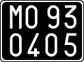 License plate of Italy, Cars (1927 year series)