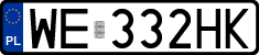 License plates of Poland, Regular car plates