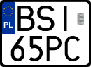 License plates of Poland, Regular car plates