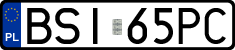 License plates of Poland, Regular car plates
