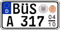 German license plate, Seasonal plates