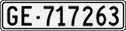 License plate of Switzerland, Cars