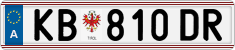 License plate of Austria, Regular plates