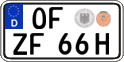 German license plate, Plates for oldtimers (type 