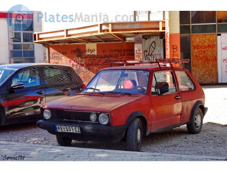 PE 001-ĆZ, Volkswagen Golf