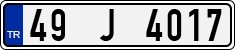 License plate of Turkey, Regular plates