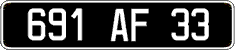 French license plate, FNI