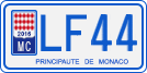 License plate of Monaco, Motorcycles
