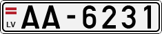License plate of Latvia, Regular car plates