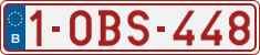 License plate of Belgium, Regular plates (2010)