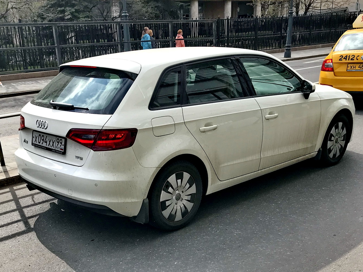 х 094 хх 99, Audi A3 3rd gen Sportback (8VA/8VF), 2013–2016