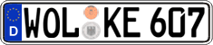 German license plate, Regular plates