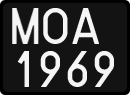 License plates of Poland, 1976 year system