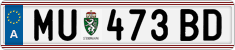 License plate of Austria, Regular plates