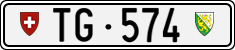 License plate of Switzerland, Cars