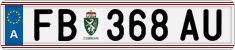License plate of Austria, Regular plates