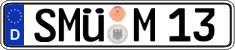 German license plate, Regular plates