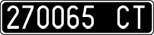 License plate of Italy, Cars (1927 year series)