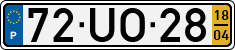 License plate of Portugal, Regular plates