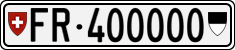 License plate of Switzerland, Cars